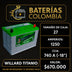 Batería Willard Titanio 1250 / Caja 27 / Polaridad Derecha