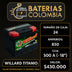 Batería Willard Titanio 850 / Caja 24 / Polaridad Derecha