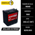 Batería Willard Extrema 560 / Caja NS40 / Polaridad Derecha
