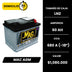 Bateria Mac AGM 60AH / Caja LN2 /  Polaridad Derecha