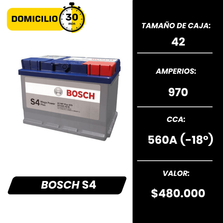 Batería Bosch S4 970 / Caja 42 /