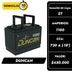 Baterías Duncan Liberty 1100 / Caja 27 / Polaridad Derecha