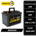 Baterías Duncan 850 / Caja 42D / Polaridad izquierda / En Descuento